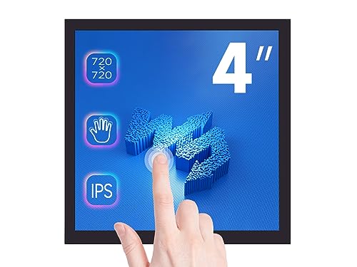 Waveshare 4inch Square Capacitive Touch Screen LCD (C) for Raspberry Pi 720×720 DPI IPS Toughened Glass Cover Low Power Solution von Waveshare