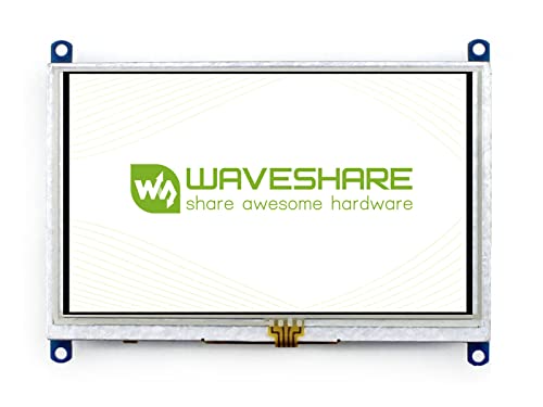 Waveshare 5 Inch Display Resistive Touchscreen HDMI LCD(B) 800x 480 High Resolution for Raspberry Pi 4/3 Model B/3B+,Work as Computer Monitor for Windows 10/8.1/8/7 von Waveshare