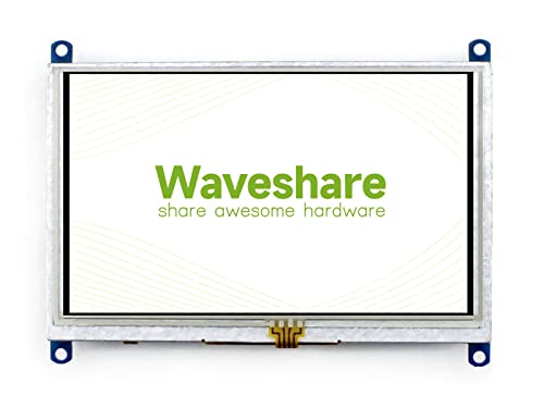 Waveshare 5 Inch Display Resistive Touchscreen HDMI LCD(B) 800x 480 High Resolution for Raspberry Pi 4/3 Model B/3B+,Work as Computer Monitor for Windows 10/8.1/8/7 von Waveshare