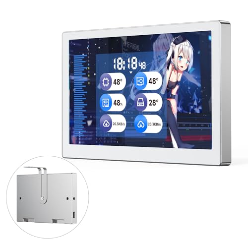 Waveshare 5inch USB Monitor, PC Case Secondary Screen/Desktop RGB Ambient Screen, IPS Panel, 800×480 Resolution, with Music Spectrum Analysis Function, Type-C,CNC Metal Case,Silver Waveshare 5inch USB Monitor, PC Case Secondary Screen/Desktop RGB Ambient Screen, IPS Panel, 800×480 Resolution, with Music Spectrum Analysis Function, Type-C,CNC Metal Case,Silver von Waveshare