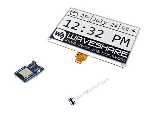 7.5inch E-Paper Display HAT Module 800×480 E-Ink Electronic Paper Screen for Raspberry Pi/Jetson Nano SPI Interface with ESP32 Driver Board(WiFi/Bluetooth) von Waveshare