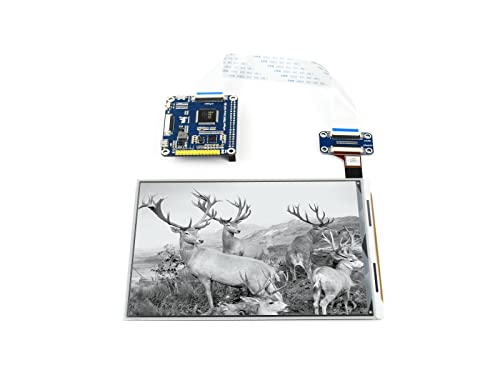 Waveshare 7.8inch E-Paper Display, with IT8951 Driver HAT, Compatible with Raspberry Pi, Supports Black/White 2 Colors von Waveshare
