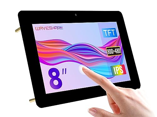 Waveshare 8inch Capacitive Touch Display for Raspberry Pi with 5MP Front Camera 800×480 Resolution DSI Interface von Waveshare