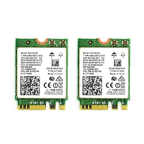 Waveshare AC8265 Wireless NIC(2pcs), Applicable for Jetson Orin Nano/NX, Support Bluetooth 4.2, 2.4G / 5G Dual Mode WiFi von Waveshare