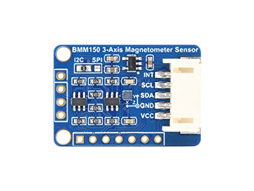 Waveshare BMM150 3-axis Geomagnetic Sensor, Digital Compass Sensor, Magnetic Field Sensor/Measurement, for Raspberry Pi, for Robot Navigation&Positioning, Compass, Magnetic Heading Equipment, etc von Waveshare