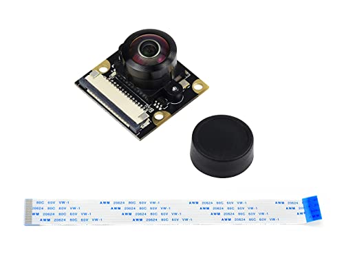 Waveshare Cemera Module M Type, Compatible with Raspberry Pi, Fisheye Lens, Wider Field of View von Waveshare