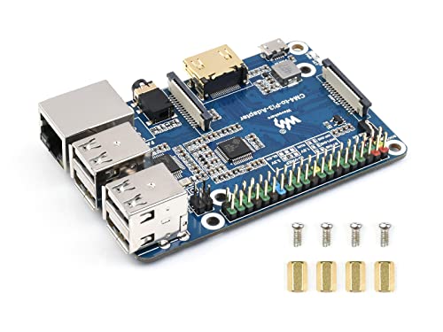 Waveshare Compute Module 4 auf Raspberry Pi 3 Model B/B+ Adapter, Basierend auf Raspberry Pi CM4, Alternative Lösung für Raspberry Pi 3 Model B/B+ von Waveshare