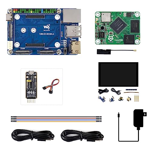 Waveshare Core3566 KIT G Compatible with Raspberry Pi CM4, Package Contain Core3566104032,CM4-IO-BASE-A,8DP-CAPLCD and Necessary Accessories,with Wireless von Waveshare