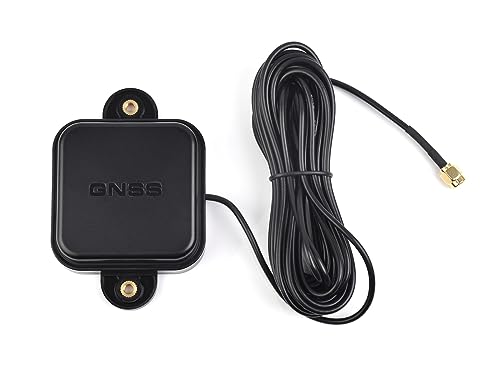 Waveshare GNSS L1+L2+L5 Multi-GNSS & Multi-Frequency Active Antenna, SMA-J Connector, Support Multi-GNSS Positioning Systems, Sunproof & IP67 Waterproof, High Temperature Tolerance von Waveshare