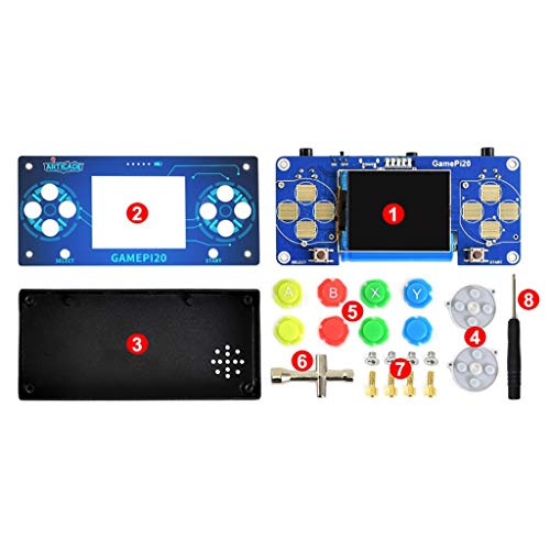 Waveshare GamePi20 Accessories Pack, includes Add-ons for Raspberry Pi Zero/Zero W/Zero WH to Build GamePi20 with 2.0inch IPS Display von Waveshare