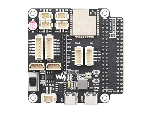 Waveshare General Driver Board for Robots, with Multi-Function Expansion Interfaces, Supports WiFi/Bluetooth/ESP-Now Communications, Compatible with Raspberry Pi/Jetson Nano von Waveshare