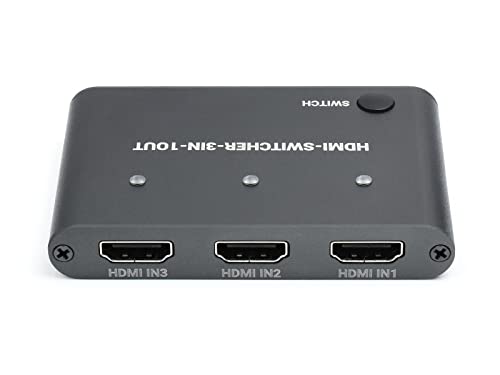 Waveshare HDMI 4K Switcher 3 In 1 Out One-Click Switch Allows Multiple Input Devices to Share One HDMI Screen von Waveshare