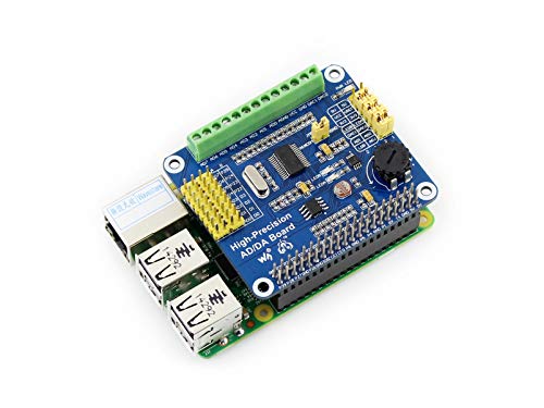 Waveshare High-Precision AD/DA Expansion Board, Compatible with Raspberry Pi Series Boards/Jetson Nano von Waveshare