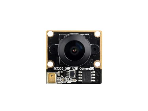 Waveshare IMX335 5MP USB Camera (B), Compatible with Raspberry Pi 5 and Jetson Orin kit, 2K Video Recording, Better Sensitivity in Low-Light Condition, Fixed-Focus Wide Dynamic Range von Waveshare