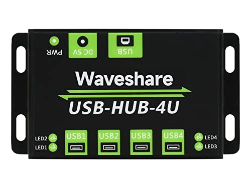 Waveshare Industrial Grade USB HUB with Extending 4X USB 2.0 Ports Support Multiple OS Plug and Play Waveshare Industrial Grade USB HUB with Extending 4X USB 2.0 Ports Support Multiple OS Plug and Play von Waveshare