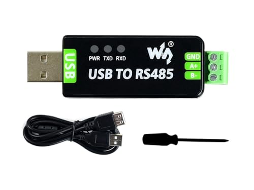 Waveshare Industrial USB to RS485 Converter with Original FT232RL Automatic Transceiving Embedded Protection Circuits Such as Resettable Fuse ESD Protection and TVS Diode von Waveshare