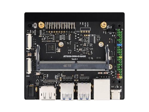 Waveshare Jetson Orin Nano/NX AI Development Board, with Two 4-Lane CSI Ports, Two M.2 Key M and One M.2 Key E Ports, 5 USB Ports, 4K High-Definition DisplayPort Port, Compatible with Orin Module von Waveshare