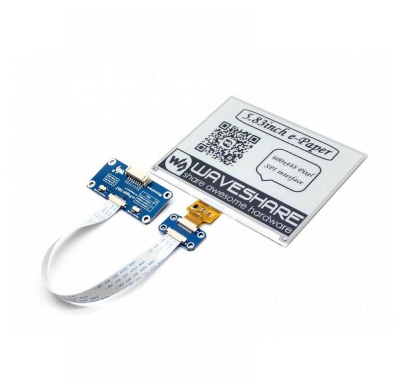 Waveshare LED-Display 5.83 600×448 ePaper Display HAT für Raspberry Pi von Waveshare
