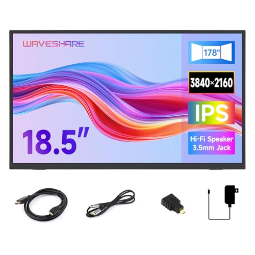 Waveshare Luck-Fox 18.5inch 4K Portable Monitor with Stand, 3840 x 2160, 60Hz Refresh Rate, 178° Viewing Angle, IPS Screen, Full-Featured Type-C Interface, No Touch Waveshare Luck-Fox 18.5inch 4K Portable Monitor with Stand, 3840 x 2160, 60Hz Refresh Rate, 178° Viewing Angle, IPS Screen, Full-Featured Type-C Interface, No Touch von Waveshare