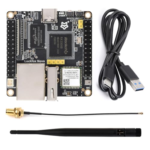 Waveshare Luck-Fox Nova Micro Development Board, Based On Rockchip RK3308B, 8GB eMMC, Integrated High-Performance Audio Codec, with Wireless, Without PoE Module von Waveshare