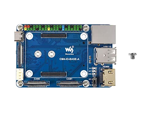 Waveshare Mini Base Board (A) Designed for Raspberry Pi Compute Module 4 Suitable for Evaluating The Raspberry Pi CM4 Or Being Integrated Into End Products von Waveshare