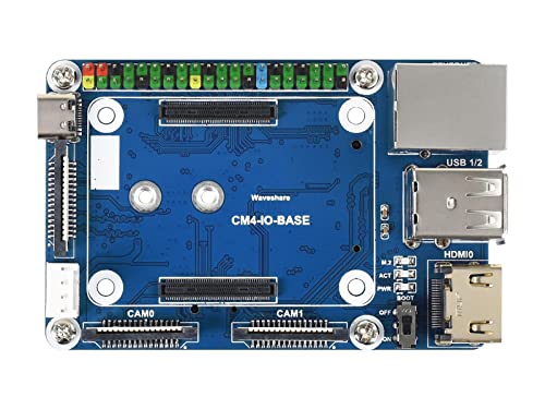 Waveshare Mini Base Board Type B, Compatible with Raspberry Pi Compute Module 4 von Waveshare