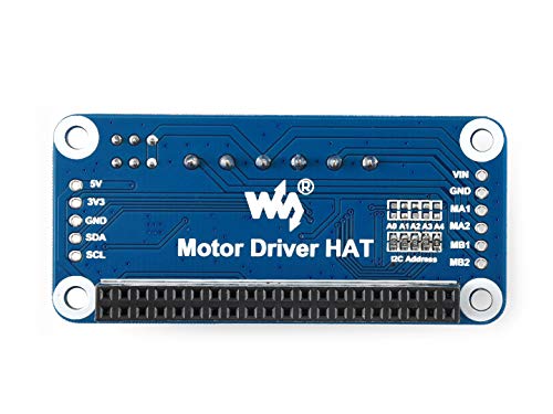 Waveshare Motor Driver HAT, Compatible with Raspberry Pi Series Boards, I2C Interface for Mobile Robots von Waveshare