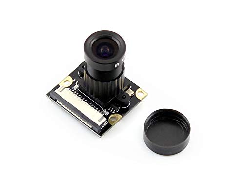 Waveshare Night Vision Camera Module Kit 5MP OV5647 Webcam Video 1080p for All Version of Raspberry Pi Support Adjustable Focus Distance with 185 Degree Angle of View von Waveshare
