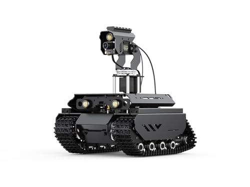 Waveshare Open-Source Off-Road Tracked AI Robot, Compatible with Raspberry Pi 4B, Dual Controllers, Computer Vision, Comes with Pan-Tilt Module, PI4B-4GB NOT Included Waveshare Open-Source Off-Road Tracked AI Robot, Compatible with Raspberry Pi 4B, Dual Controllers, Computer Vision, Comes with Pan-Tilt Module, PI4B-4GB NOT Included von Waveshare