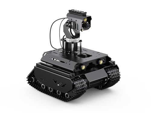 Waveshare Open-Source Off-Road Tracked AI Robot, Compatible with Raspberry Pi 5, Dual Controllers, Computer Vision, Comes with Pan-Tilt Module, PI5-4GB NOT Included von Waveshare