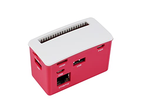 Waveshare PoE Ethernet/USB HUB Box for Raspberry Pi Zero Series 3X USB 2.0 Ports 802.3af-Compliant Compatible with Zero Series Boards von Waveshare