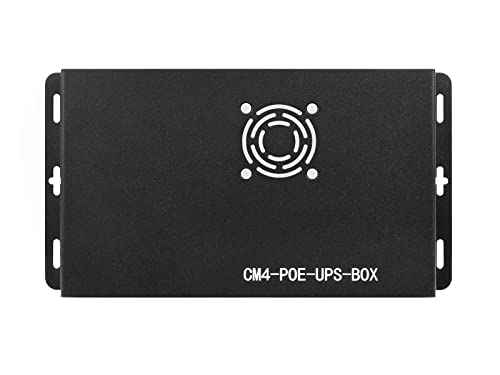 Waveshare PoE UPS Uninterruptible Power Supply Base Board/Mini-Computer Designed for Raspberry Pi Compute Module 4 Gigabit Ethernet Dual HDMI Quad USB2.0 von Waveshare