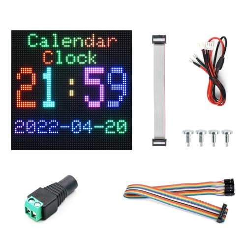 Waveshare RGB-Matrix-P3-64x64 RGB Full-Color LED Matrix Panel, 3mm Pitch, 64x64 Pixels, Adjustable Brightness, Compatible with Raspberry Pi Waveshare RGB-Matrix-P3-64x64 RGB Full-Color LED Matrix Panel, 3mm Pitch, 64x64 Pixels, Adjustable Brightness, Compatible with Raspberry Pi von Waveshare