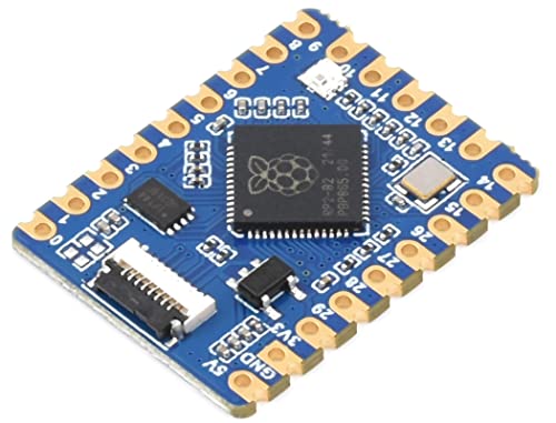 Waveshare RP2040 Entwicklungsboard Basierend auf Raspberry Pi RP2040 Mikrocontroller Chip Dual-Core Arm Prozessor, 20×Multi-Function GPIO Pins, Adapting USB-C Port über Adapter Board von Waveshare