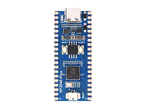 Waveshare RP2040-Plus, A Low-Cost, High-Performance Pico-Like MCU Board Based On Raspberry Pi Microcontroller RP2040 16MB von Waveshare