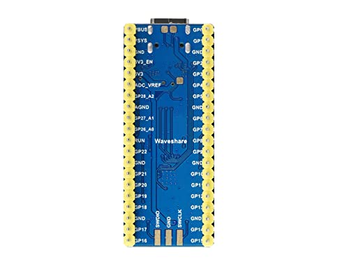 Waveshare RP2040-Plus, A Low-Cost, High-Performance Pico-Like MCU Board Based On Raspberry Pi Microcontroller RP2040 16MB with Pre-soldered Header von Waveshare