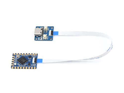 Waveshare RP2040-Tiny Microcontroller Development Board(with Adapter Board & FPC Cable), with Dual Core Processor, up to 133MHz, Separate Adapter Board Design, Support C/C+/Python Development von Waveshare