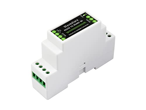 Waveshare RS232 to RS485 Converter (B), Active Digital Isolator, Rail-Mount Support, 600W Lightningproof & Anti-Surge von Waveshare