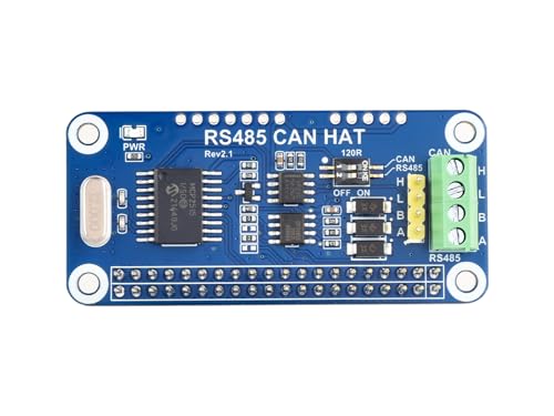 Waveshare RS485 CAN HAT Supports Raspberry Pi Series Boards Allows Stable Long-Distance Communication von Waveshare