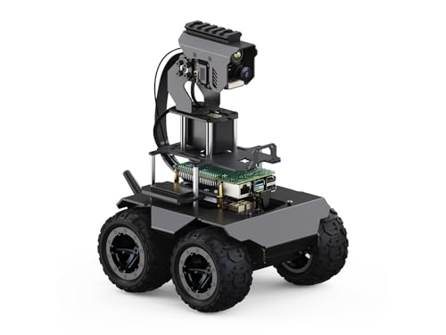 Waveshare RaspRover Open-Source 4WD AI Robot,Compatible with Raspberry Pi 4B, Dual Controllers, Computer Vision, Comes with Pan-Tilt Module, PI4B-4GB Included von Waveshare