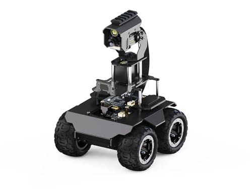 Waveshare RaspRover Open-Source 4WD AI Robot,Compatible with Raspberry Pi 4B, Dual Controllers, Computer Vision, Comes with Pan-Tilt Module, PI4B-4GB NOT Included von Waveshare