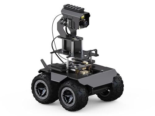 Waveshare RaspRover Open-Source 4WD AI Robot,Compatible with Raspberry Pi 4B, Dual Controllers, Computer Vision, Comes with Pan-Tilt Module, PI5-4GB NOT Included von Waveshare