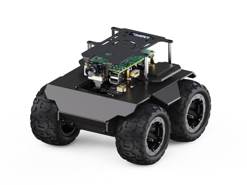 Waveshare RaspRover Open-Source 4WD AI Robot,Compatible with Raspberry Pi 4B, Dual Controllers, Computer Vision, PI4B-4GB Included von Waveshare
