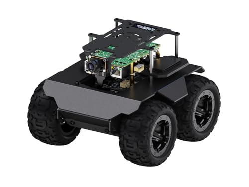 Waveshare RaspRover Open-Source 4WD AI Robot,Compatible with Raspberry Pi 5, Dual Controllers, Computer Vision, PI5-4GB Included von Waveshare
