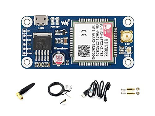 Waveshare SIM7000E NB-IoT/Cat-M/Edge/GPRS Module, Compatible with Raspberry Pi Series Boards von Waveshare