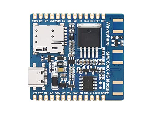 Waveshare SIM7600E-H 4G-Module, Used for Windows/Linux Dial-up Internet Access, Cloud Platform Communication, GNSS Locating, Compatible with Raspberry Pi/Jetson Nano/ESP32/STM32 Programming Platforms von Waveshare