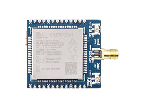 Waveshare SIM7600G-H 4G-Module(Pre-soldered Version), Support GNSS/4G/3G/2G, Support Windows/Linux Dial-up Internet Access, Compatible with Raspberry Pi/Jetson Nano/ESP32/STM32 Programming Platforms von Waveshare