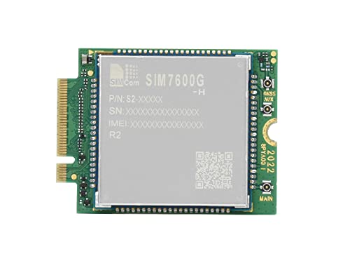 Waveshare SIM7600G-H-M.2 SIMCom Original 4G LTE Cat-4 Module Global Coverage with GNSS Support M.2 B Key Connector LTE-TDD LTE-FDD HSPA+ GSM GPRS Edge von Waveshare