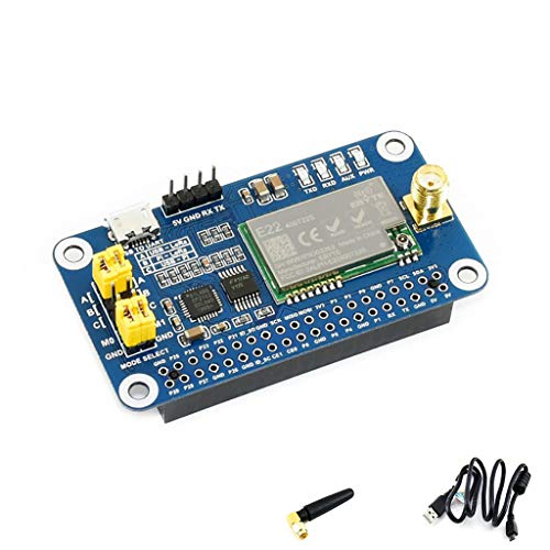 Waveshare SX1268 LoRa HAT for Raspberry Pi Spread Spectrum Modulation 433MHz Frequency Band Allow Data Transmission up to 5km 84 Available Signal Channel von Waveshare