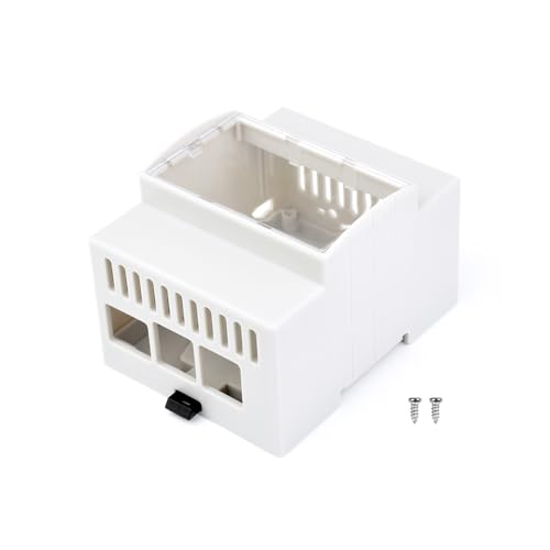 Waveshare Schutzhülle für Raspberry Pi 5 auf DIN-Schiene Modulare Box ABS Case Large Inner Space Injection Moduling with Rail Mount Support von Waveshare